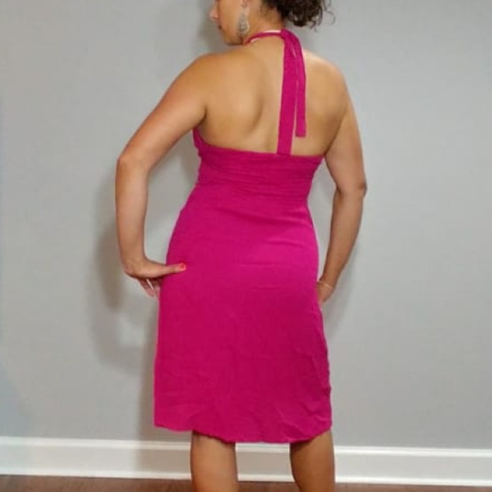 Lotus - Halter Pink Dress - Picture 6 of 6